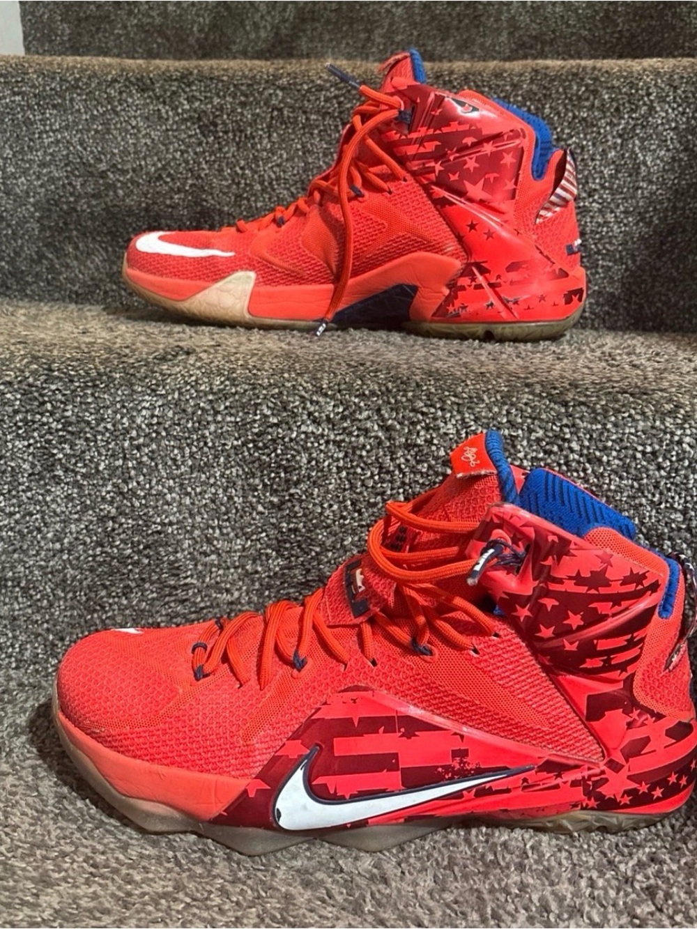 Nike LeBron 12 Independence Day- Size 13M authentic